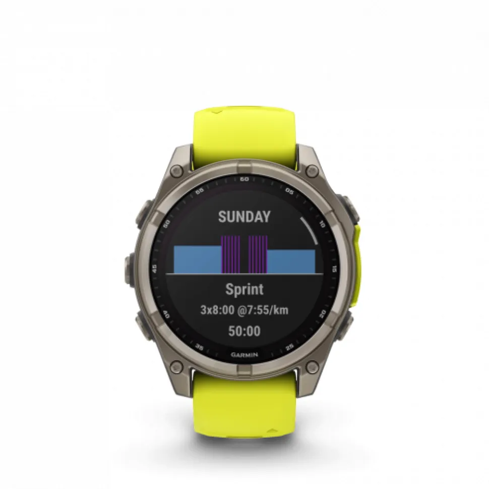Fenix 8 47mm Solar Sapphire Titane Graphite - Gps Running | Garmin