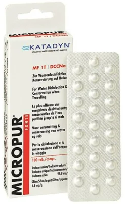Forte 100 Comprimes Micropur - Pastilles Eau | Katadyn