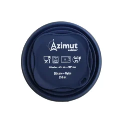 Gobelet Pliant 250 Ml Bleu Nuit - Assiette - Verre | Azimut Outdoor