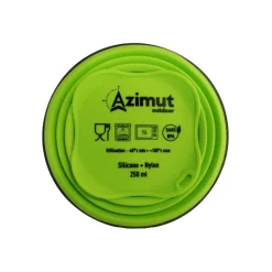 Gobelet Pliant 250 Ml Vert Lime - Assiette - Verre | Azimut Outdoor