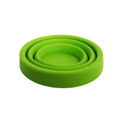 Gobelet Pliant 75 Ml Vert Lime - Assiette - Verre | Azimut Outdoor