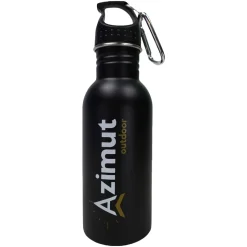 Gourde Acier 0.5 L Noir Mate - Gourde Rigide | Azimut Outdoor