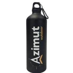 Gourde Aluminium 1l - Noire - Gourde Rigide | Azimut Outdoor