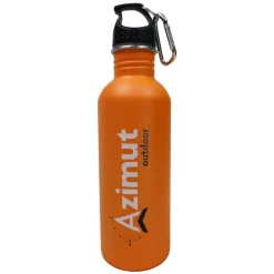 Gourde De Randonnee Acier 1l Orange Mat | Azimut Outdoor