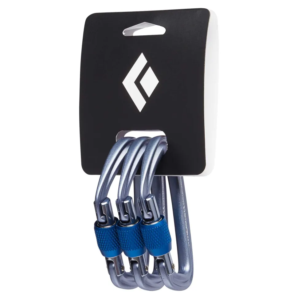 Hotforge Screwgate 3 Pack Gray - Mousqueton Secu Asym | Black Diamond