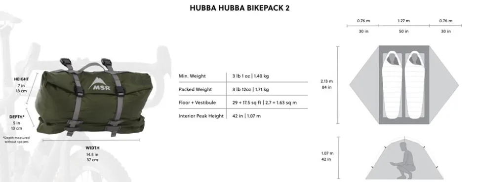 Hubba Hubba Bikepack 2 - Tente | Msr