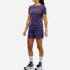 Intense Essential T-shirt Ss Femme Purple Velvet - Tee Shirt Mc