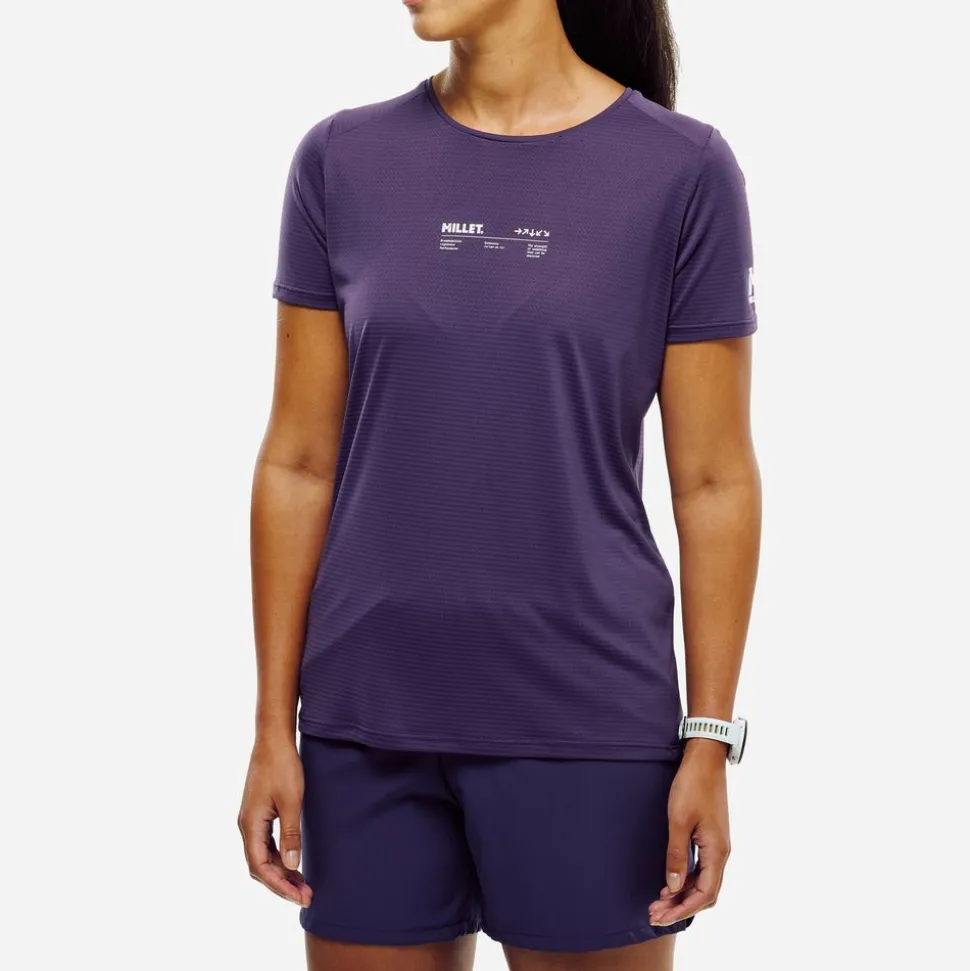Intense Essential T-shirt Ss Femme Purple Velvet - Tee Shirt Mc