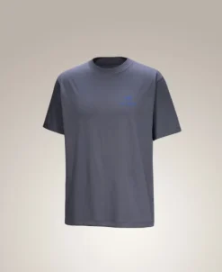 Kragg Sl Cotton Bird Word Ss Dk Stratus Fluidity - Tee Shirt Mc
