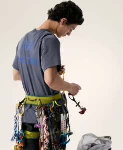 Kragg Sl Cotton Bird Word Ss Dk Stratus Fluidity - Tee Shirt Mc