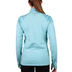 Ladies Fleece 1/2 Zip Top Trail+ Turquoise | Impulse Outdoor