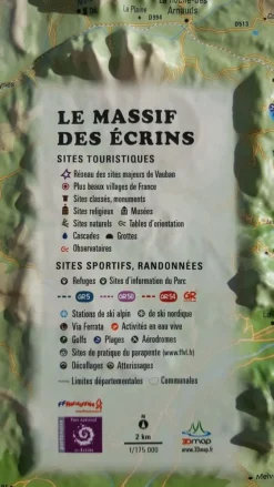 Le Massif Des Ecrins - Cartes | 3dmap