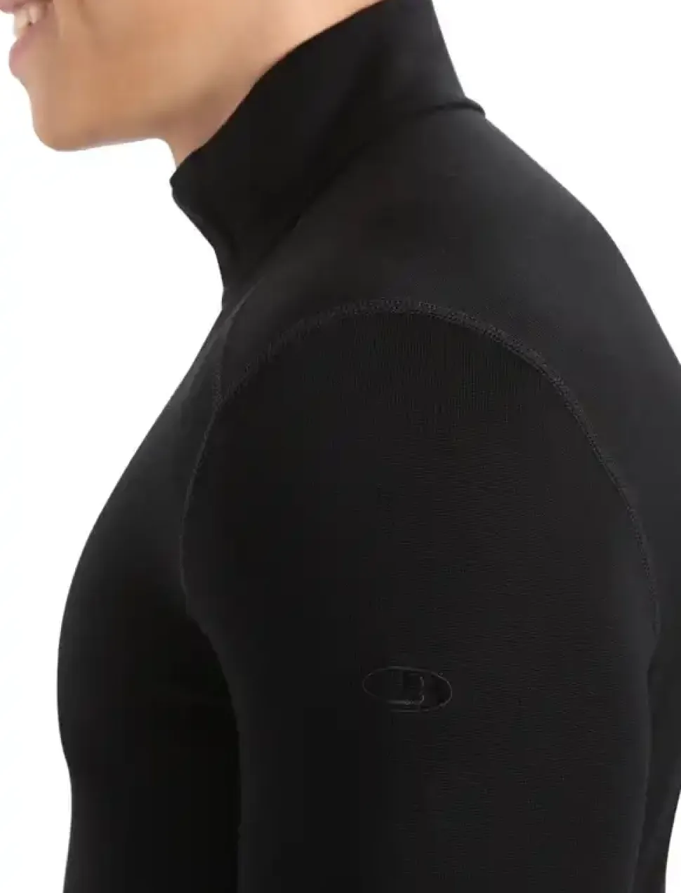 M 260 Tech Ls Half Zip Black - Tee Shirt Ml | Icebreaker