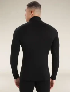 M 260 Tech Ls Half Zip Black - Tee Shirt Ml | Icebreaker