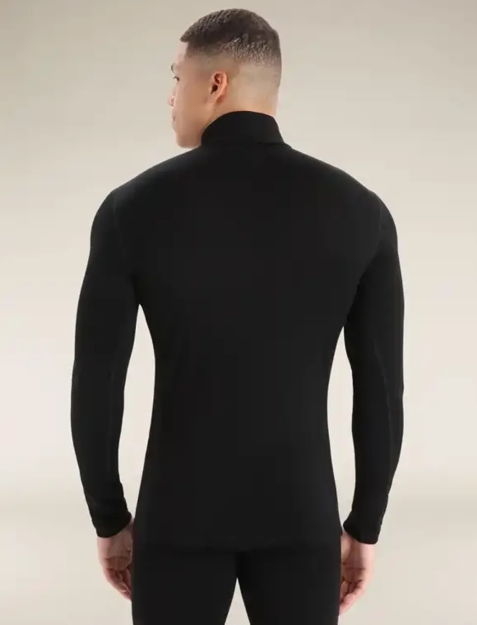 M 260 Tech Ls Half Zip Black - Tee Shirt Ml | Icebreaker