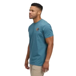 M Faded Ss T-shirt Creek Blue - Tee Shirt Mc | Black Diamond