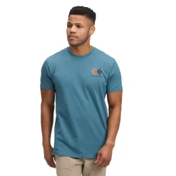 M Faded Ss T-shirt Creek Blue - Tee Shirt Mc | Black Diamond