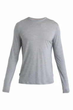 M Mer 125 Cool-lite Sphere III Ls T-shirt Metro Hthr | Icebreaker