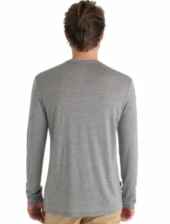 M Mer 125 Cool-lite Sphere III Ls T-shirt Metro Hthr | Icebreaker