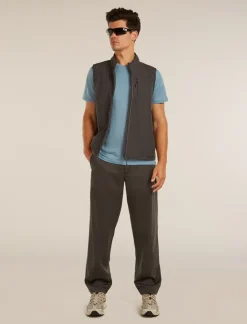 M Mer 150 Tech Lite Ss T-shirt Peaceful Pass Flint Blue - Tee Shirt Mc
