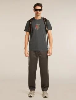 M Mer 150 Tech Lite Ss T-shirt Bear Catch Obsidian - Tee Shirt Mc