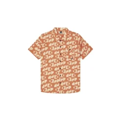 Mataikona Ss Shirt Sunset Waves Print - Chemise