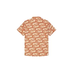 Mataikona Ss Shirt Sunset Waves Print - Chemise