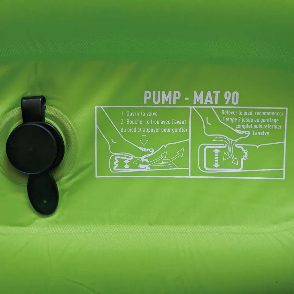 Matelas Randonnee Gonflable Pump-mat 90 Vert | Azimut Outdoor