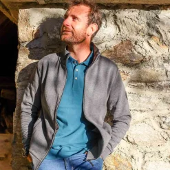 Men Sweat Veste Explore Dark Grey - Veste | Azimut Outdoor