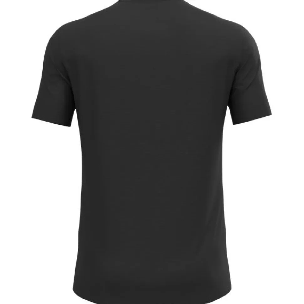 Merino 160 Bl Top Crew Neck S/s Black - Tee Shirt Mc | Odlo