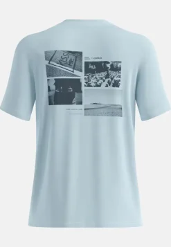 Merino 160 Postcards Baby Blue - Tee Shirt Mc | Odlo