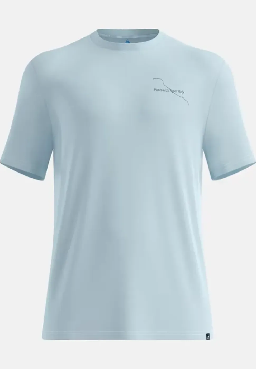 Merino 160 Postcards Baby Blue - Tee Shirt Mc | Odlo