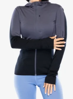 Merino 200 Realfleece Descender Ls Zip H Graphite/noir Femme - Veste