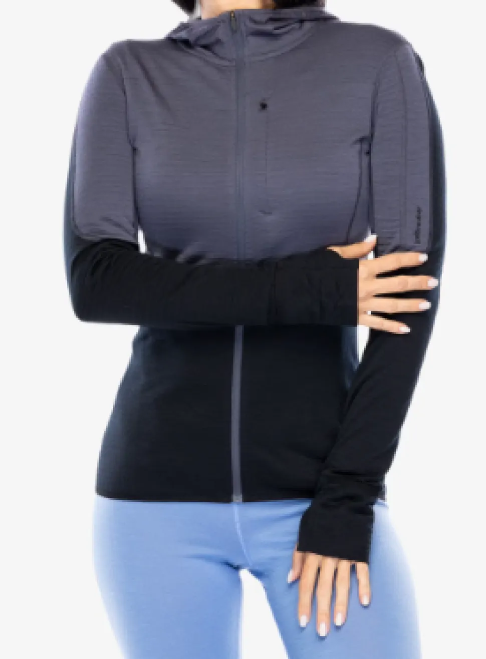 Merino 200 Realfleece Descender Ls Zip H Graphite/noir Femme - Veste