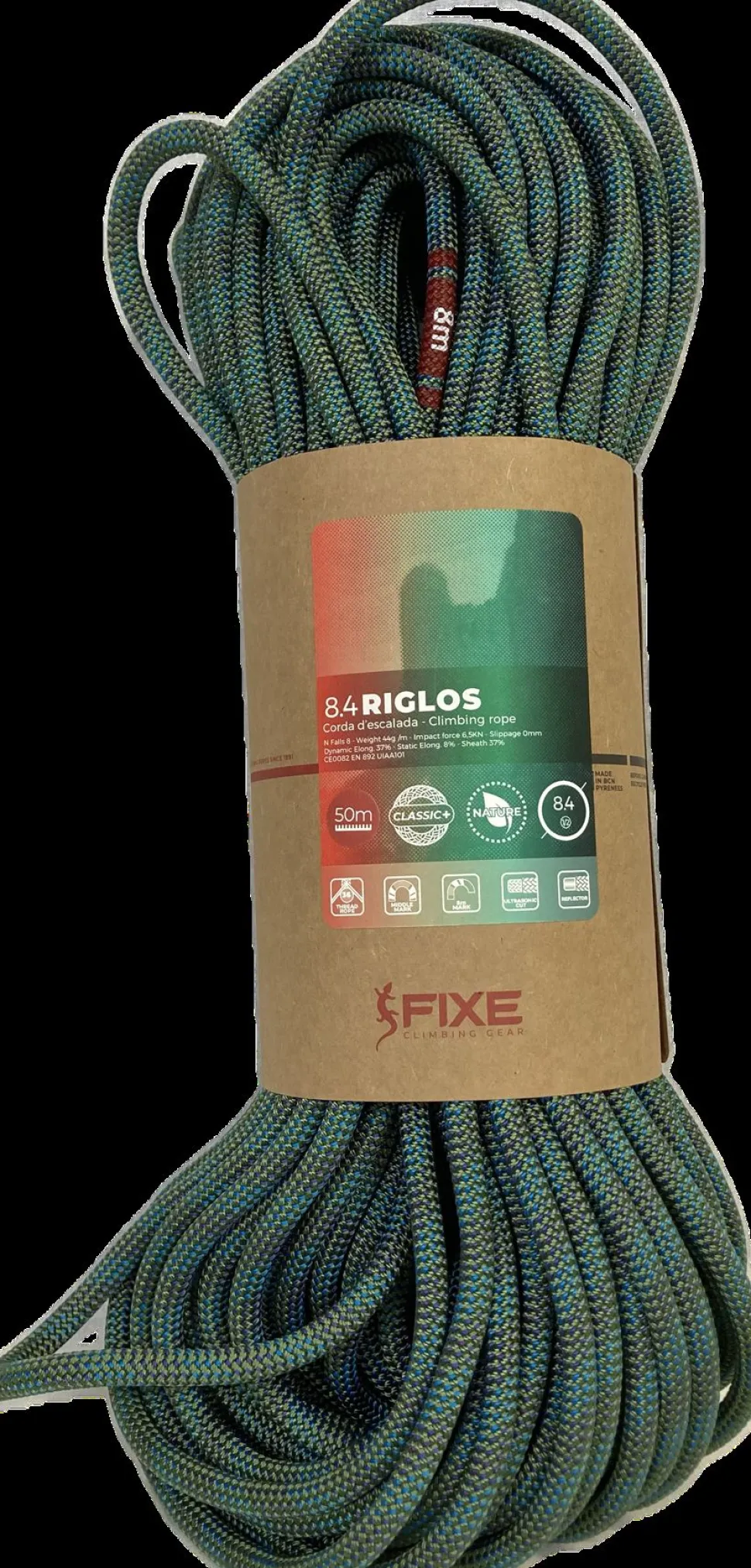8,4mm Riglos Vert 50 M - Cordes A Double | Fixe