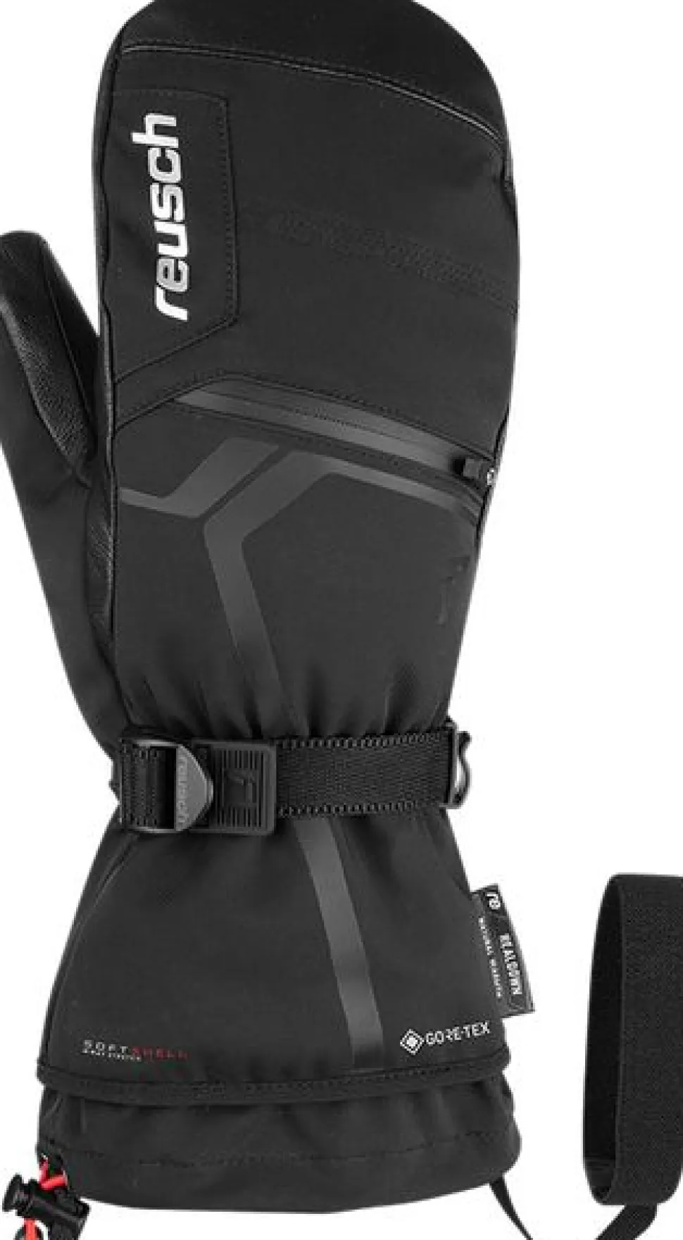 Moufles Down Spirit Gtx Mitten Black Silver - Gant | Reusch