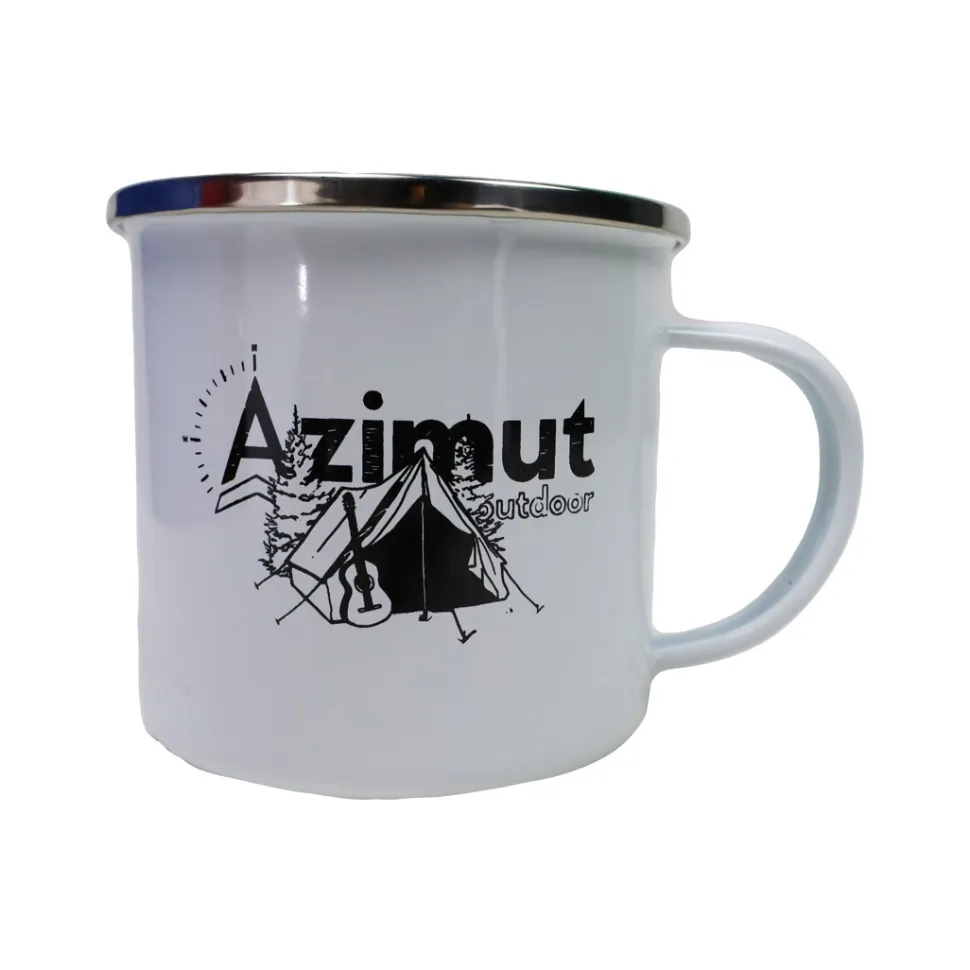 Mug Emaille Camp Bivouac - Assiette - Verre | Azimut Outdoor