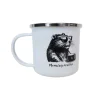 Mug Emaille Marmotte Morning Routine | Azimut Outdoor
