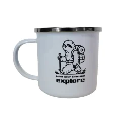 Mug Emaille Take Time To Explore - Assiette - Verre | Azimut Outdoor