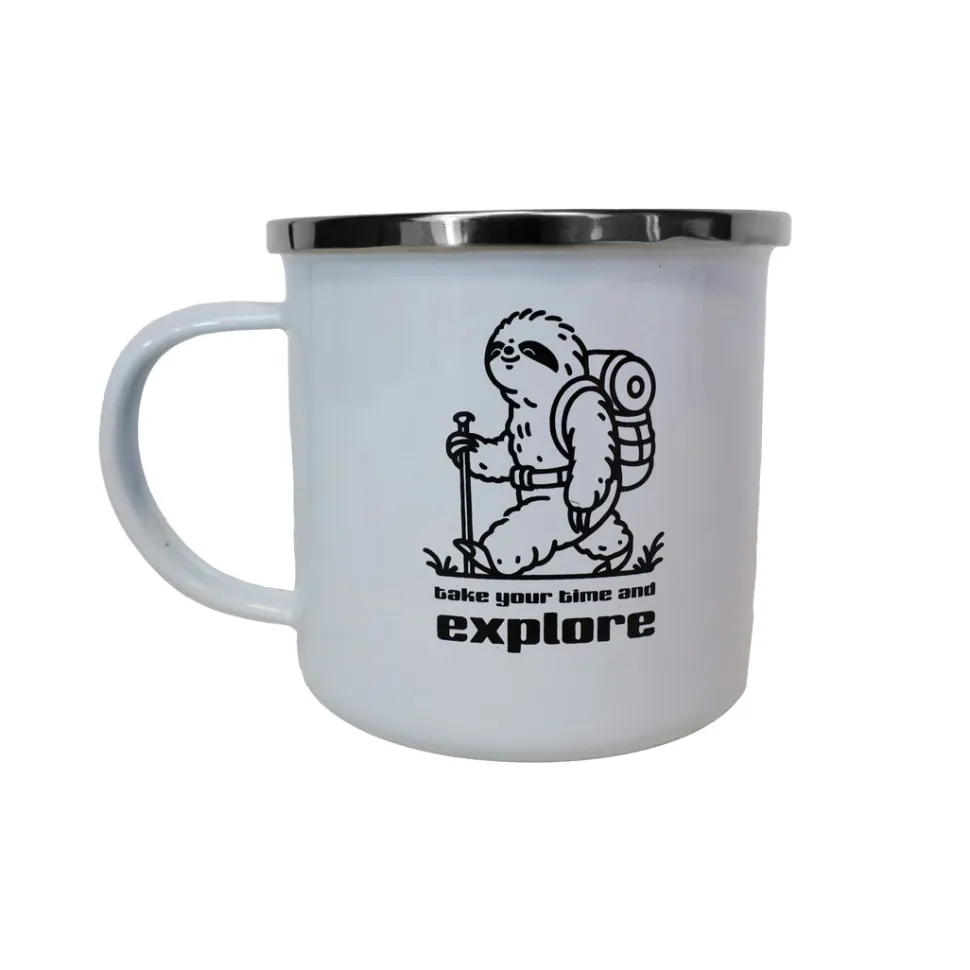 Mug Emaille Take Time To Explore - Assiette - Verre | Azimut Outdoor