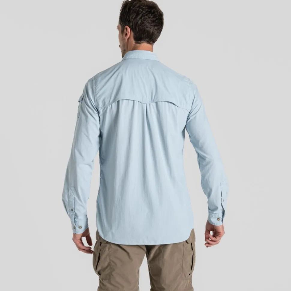Nosilife Adventure Long Sleeved Shirt III Niagara Blue | Craghoppers