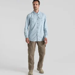 Nosilife Adventure Long Sleeved Shirt III Niagara Blue | Craghoppers