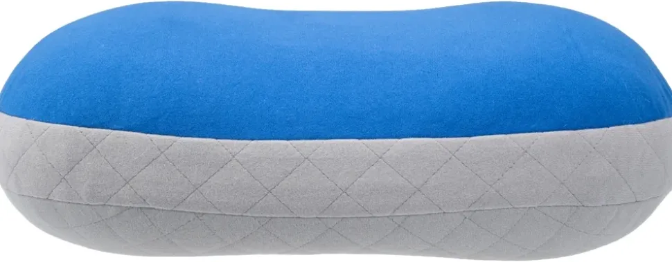 Oreiller Air-core Down Travel True Blue / Grey - Confort En Voyage | Cocoon