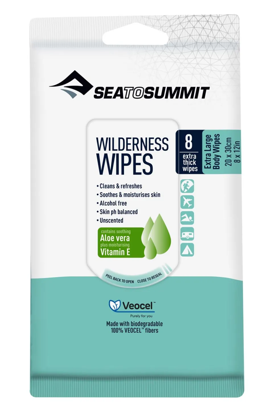 Pack 8 Lingettes 20 X 30cm - Hygiene | Sea To Summit