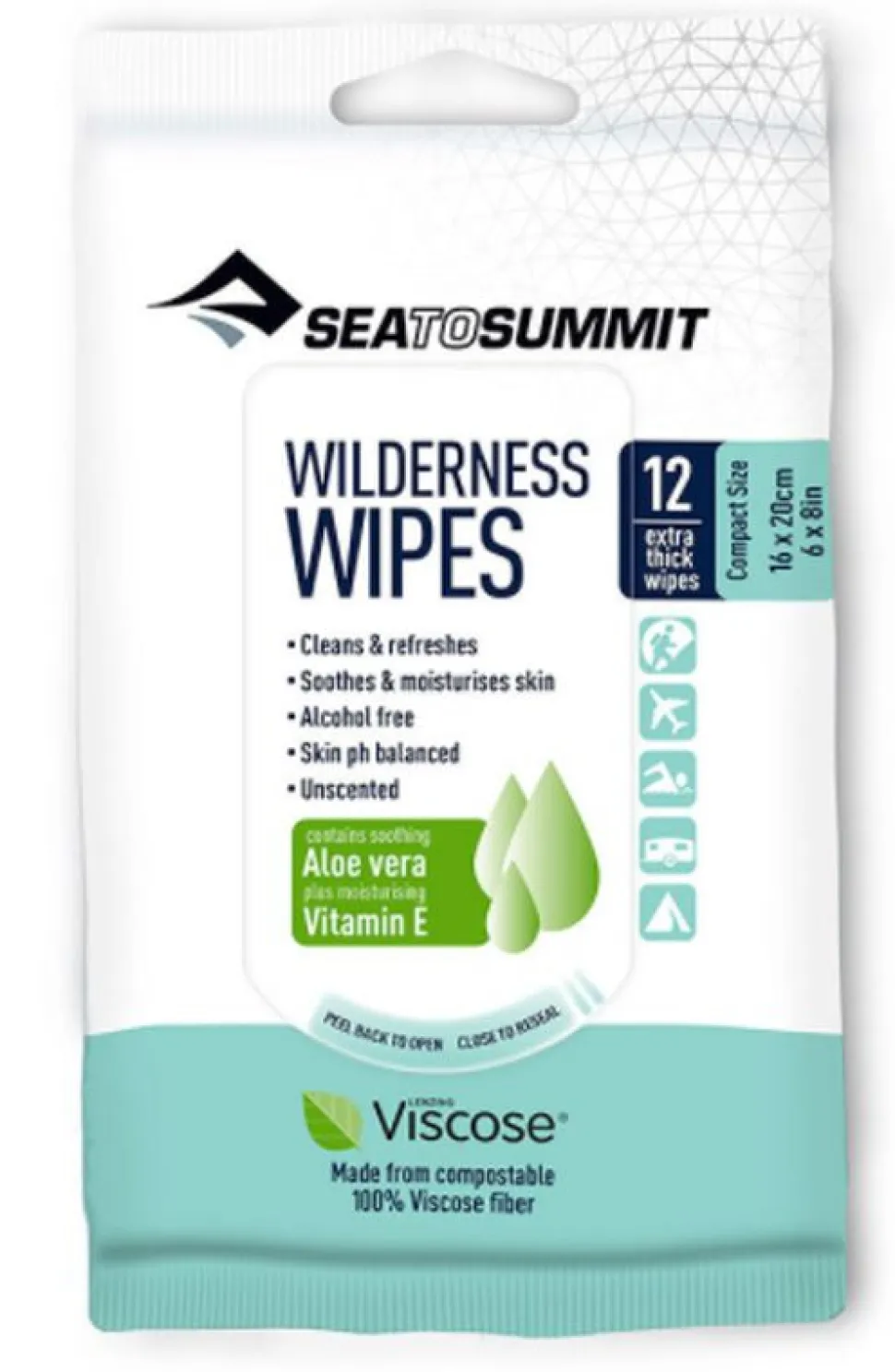Pack 12 Lingettes 16 X 20cm - Hygiene | Sea To Summit