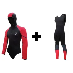 Pack Veste Aqua 5mm + Long John Aqua 5mm