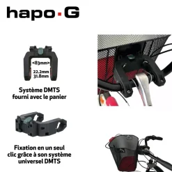 Panier Avant Xxl Avec Fixation Dmts - Sacoches | Hapog