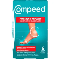 Pansement Ampoules Assortiment Bt 6 - Soins Pied | Compeed