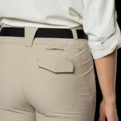 Pantacourt Femme Nzilo Plaza Taupe - Pantacourt | Trango