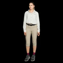 Pantacourt Femme Nzilo Plaza Taupe - Pantacourt | Trango